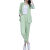 LGXP大码女套装加肥加大时尚 胖人女装单/气质小西装夏季新款七分袖薄 绿色外套+裤子+吊带（三件套） M 建议85-100斤