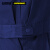 安赛瑞 春夏短袖劳保工作服套装 含裤子 夏季透气半袖工厂车间 深蓝色XXXL码 11297