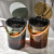 威佳5L中号茶渣桶茶水桶茶漏垃圾桶商业办公茶楼沥水桶透明橙色