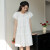 保罗普朗格法式甜美白色连衣裙女装夏季年新款小飞袖感仙女初恋裙子 白色 S