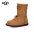 UGG2023冬季新款女士休闲舒适纯色平底拴扣时尚短靴雪地靴1143938 CH CHE 栗色 36 鞋内长：22CM