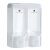 北奥（Beao）OK-117A 皂液器 白色 浴室厨房挂件酒店宾馆壁挂式双头给皂器洗手液瓶