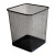 铁艺垃圾桶金属网状镂空垃圾桶办公室圆形无盖铁网纸篓 方形中号