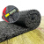 来禹 加厚热熔丝圈脚垫地毯除尘地垫定制可裁剪 长200cm宽50cm（黑灰色）