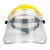 固安捷 头戴式防护面罩 防飞溅防尘PET面屏眉棱保护装置 M1015