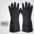工业耐酸碱手套劳保浸耐磨作防水滑塑橡胶工业带胶皮手套 黑色B31 黑色B36-L L