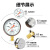 红旗（HONGQi）YTN-100径向抗震压力表表充油压力表0-0.1mpa耐震防震油压表气压表M20*1.5	