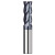 米茨TG600-1系列涂层不锈钢专用4刃60度硬质合金立铣刀数控刀具钨钢平底铣刀  D6*25*D6*75*4F-600(1支) 