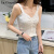 拉夏贝尔背心女外穿薄款2024夏季新款韩版时尚短款无袖针织打底小吊带上衣 白色 S