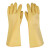 三蝶（sandie） 工业橡胶手套 耐酸碱 加厚B型 1付 米黄色 长50cm