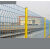 扑哩扑剌钢丝网护栏网桃型柱小区别墅围栏车间隔离养殖围网道路防护网 0.6米高，2.5米宽 绿色
