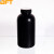 贝傅特 塑料大口圆瓶 实验室HDPE分装瓶避光试剂瓶广口样品瓶 黑色大口250ml（10个） 