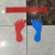 玛仕福 脚印地贴红色（1对） 幼儿园学校防水耐磨脚丫贴纸6*12cm