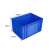 张氏艺佳 加厚塑料可配盖子周转箱物料配件箱塑料养鱼箱 蓝色4#加高 420*315*225mm 