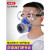 仁聚益面具口罩喷漆化工气体防护面罩活性炭气过滤棉 三号面具1套(礼包) [硅胶舒适]