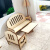 木质拼装微缩建筑沙盘室内设计环艺模型diy材料家具手工制作迷你 躺椅 1比50