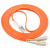 多模光纤跳线双模双芯SC-LC 5/10米15/20/30米 光钎尾纤电信级 桔红色 10m
