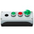 KEOLEA 按钮盒开关控制盒防水急停启动按钮盒 5孔灰白盖（22孔径）加宽 