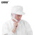 安赛瑞工作帽 工厂车间厨房防尘帽 可包发透气卫生网帽鸭舌帽 粘贴款可调节 白色 均码 28844
