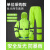 反光雨衣雨裤套装男款两件式加厚身防暴雨交通环卫工人 300D萤光绿上衣+黑裤子 XL