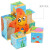 木质六面画铁盒装9粒拼图 儿童3D立体积木2-3-6岁宝宝动手动脑玩具 拼图积木 交通工具系列-带托盘