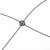 鹿色 304不锈钢十字卡头钢丝绳夹扣钢丝绳格架固定配件 3mm 一个价 
