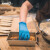 爱马斯手套一次性乳胶丁腈加厚耐磨橡胶工业清洁100只盒装抽取式防护手套 【WSBNL】蓝色加长丁腈 M中号