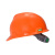 梅思安/MSA V-Gard PE标准型V型安全帽 带下颚带一指键帽衬 工地施工建筑 橙色 1顶 可定制 IP