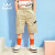 水孩儿（SOUHAIT）童装男童休闲短裤夏季新款男大童时尚针 暖卡其 105