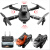 同款K6四面避障无人机航拍drone双摄像飞行器E100遥控2023新款 橙色*8K6K双摄像头长续航 双电池(总重量340g)