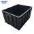 金诗洛 K6078 防静电周转箱黑色塑料收纳箱ESD电子零件元件盒物料胶框 530*380*125