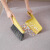 卫洋WYS-2094  桌面套扫 黄色 多功能除尘扫塑料扫把簸箕两件套床扫