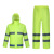 谐晟 加厚反光分体式雨衣套装 环卫交通执勤救援防雨防雪服 荧光绿套装 190