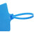 加长一次性塑料封条大号标牌扎带物流吊牌挂签标识牌果树标签牌 蓝色 300条