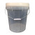 定制透明塑料桶带刻度0L10升公斤L大小计量水桶带盖消毒桶 新款20L透明桶自带刻度