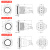 16MM19MM22MM定制发光刻字防水金属按钮开关自复位自锁位启动停止 启动-绿灯 3-6V 16MM配插件（自复位）