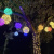 工创优品 藤球LED彩灯装饰灯挂树圆球灯发光户外防雨树灯景观灯大圆球灯串节日氛围灯 红色40厘米高亮款