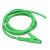 资冠 单头鳄鱼夹线20A铜芯测试夹电力测试线导线连接线 2.5平方耐高温 绿色单头鳄鱼夹1米线	