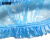 安赛瑞 一次性PE防尘帽 防水加厚隔离头套浴帽 厚度约1丝 蓝色 均码 100只装 25278