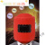 电焊面罩红钢纸焊帽子焊工防护安全头戴式焊接氩弧焊防火星防高温 白帽可视窗翻盖(自带2片镜片+送
