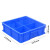 诺安跃 长方形塑料盒零件盒收纳盒多格盒螺丝盒配件盒分格箱周转箱 5件起批 小八格380x280x85mm蓝色 3天
