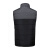 沸耐笙 FNS-17680 男女可穿立领加热加绒拼色棉背心/四区 灰黑色XL 1件