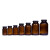 棕色广口玻璃瓶化工试剂瓶密封瓶大口药剂瓶样品分装瓶避光采样瓶 透明50ml