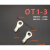 OT6-10冷压端子线耳鼻接线端子O型圆形铜鼻子连接器端子鼻 OT4-6(1000/包)