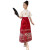 迪士尼（Disney）大童汉服女童马面裙夏季古装汉服改良中式连衣裙新款半身裙两件套 红色马面裙套装+饰品 120身高110-120cm体重40-50斤