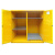 固耐安 油桶柜 110加仑双桶组合式油桶防火柜  黄色 双门 双锁结构【货期15天】