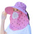 梓萤岔遮阳帽女防晒遮脸采茶帽子护颈包帽面罩一体太阳帽夏季 可拆卸浅紫色