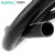 伊莱科（ELECALL)波纹管PP材质护线防水阻燃穿线管 黑色/AD34.5/内径29mm/25米/开口/1卷装
