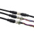 M12-17pin微型连接器工业设备机器人高密度信号传感器电缆插头17P M12-17芯公直头带线1米