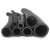 鑫亨达（XINHENGDA）黑色橡塑橡胶管洗车防爆软管高压水管耐压耐磨皮管4 6分 三胶一线内径16MM外径22MM 一米
